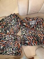 Modern Zebra Summer Linen Pyjama Set