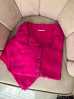 Fuchsia Pink Summer Linen Pyjama Set